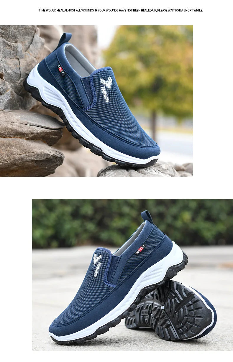 Fashion Summer Shoes Men Casual Shoes Mesh outdoor Breathable Slip-on Flats Men Sneakers Comfortable Water Loafers Zapatillas