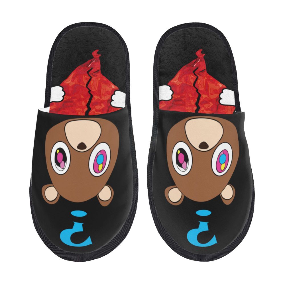 Funny Kanye West Meme Guest Slippers for Bathroom Women Custom Print House Slipper