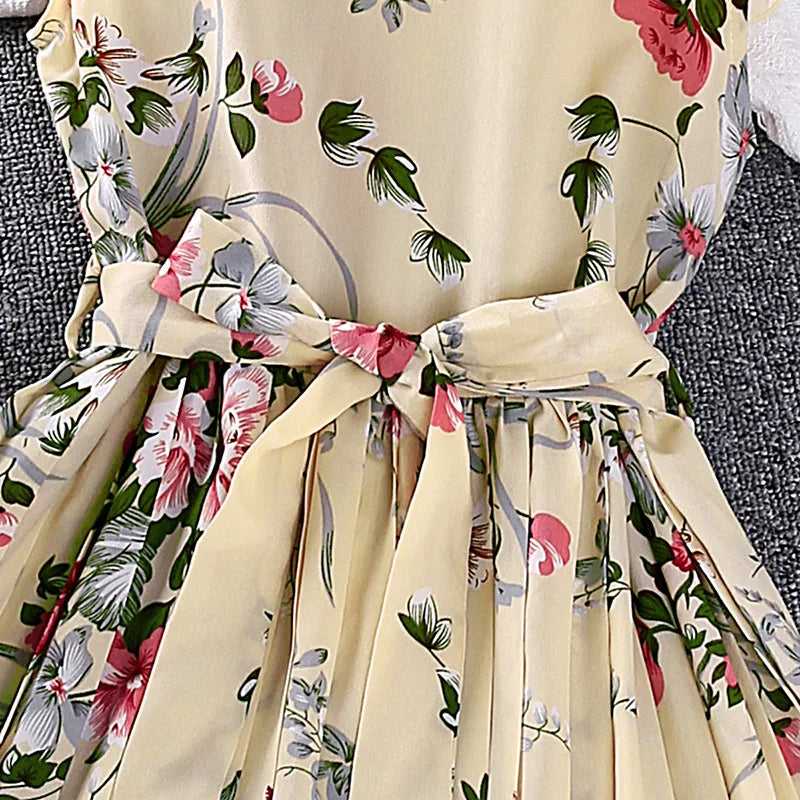 4-12 Years Flowers Girls Dress Summer Sleeveless Fashion Elegant Little Princess Dress Birthday Dance Party Gifts Kids Clothes