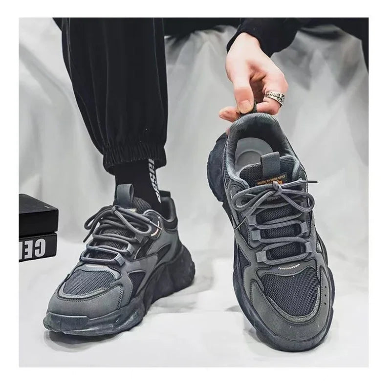 Winter 2023 Male Sneakers Thick Bottom Mens Tennis Shoes  Breathable Sport Sneaker for Men Outdoor Running Basketball Trainers